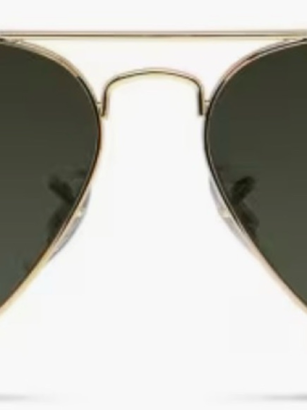 Ray-Ban Aviator Metal Frame Sunglasses in Gold with Dark Lenses